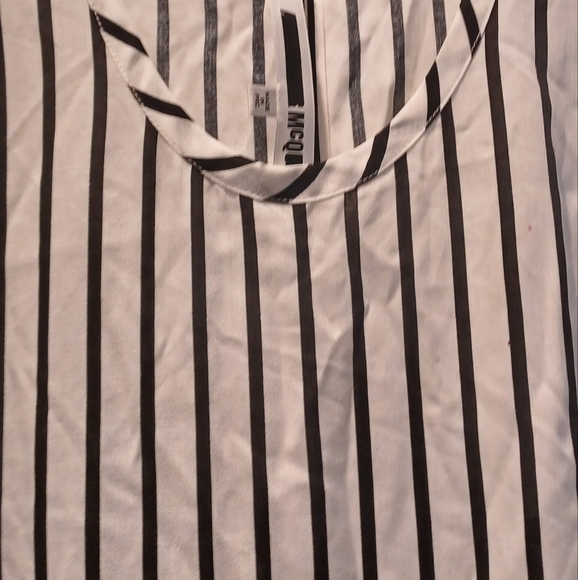 McQ Women Sleeveless Dress White/Black Stripe Size 36 IT - Picture 4 of 6